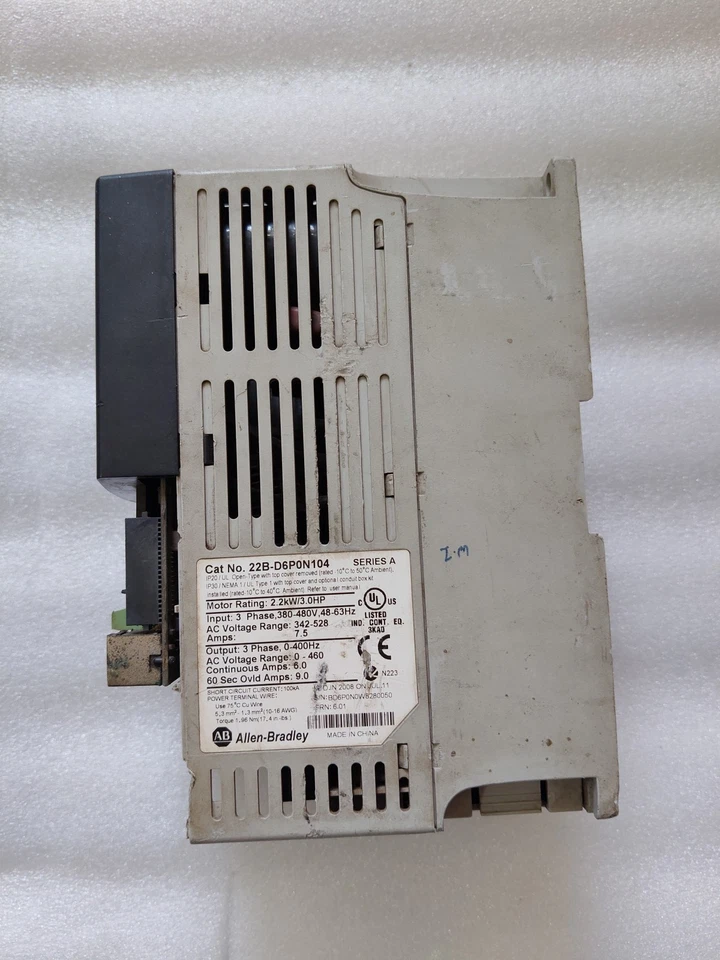 ALLEN BRADLEY 22B-D6P0N104 3.0HP 2.2KW